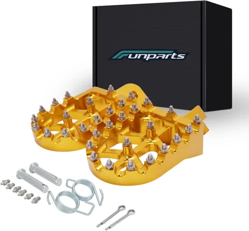Miniatura 11 de Funparts Estriberas para Dirt Bike Estriberas de Motocicleta Pedales Reposapiés CNC para Apollo RFZ 125 DBX15 X18 X19 Tao Tao DB17 DB27 SSR