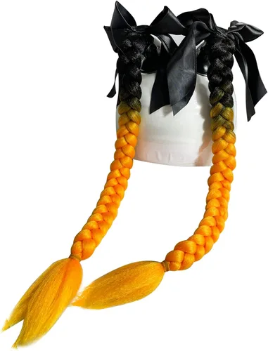 Miniatura 14 de 2 piezas de casco de coleta de motocicleta, cola de caballo, casco de bicicleta, trenzas de pelo utilizadas para cualquier casco/ventosa, diseño