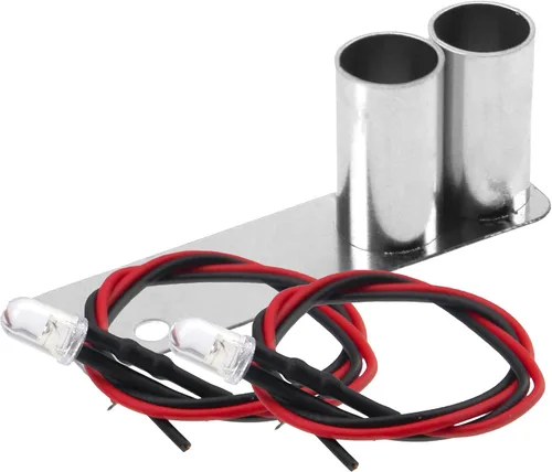 Miniatura 2 de ShareGoo - Tubo de escape de simulación de metal LED modificado compatible con Traxxas HPI HSP 94123 Sakura D4 Tamiya TT01 1/10 RC Drift Car