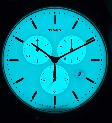 Miniatura 4 de Timex Reloj cronógrafo de cuarzo para hombre con correa de acero inoxidable TW2T11400, Pulsera
