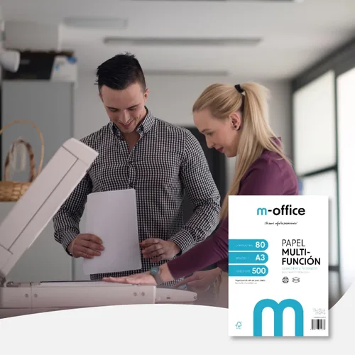 Miniatura 3 de Paquete Folios A3 2.82 oz, 1 caja con 5 paquetes de 500 hojas, Papel Multifunción para Impresora Inkjet y Láser, Hojas A3 11.693 x 16.535 in Ideal