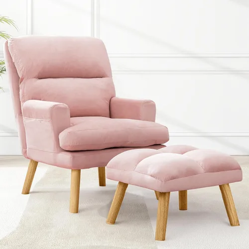 Miniatura 10 de IOMOR Silla de Acento Moderna con Almacenamiento, Sillón Individual con Almohada de Respaldo Mullido, Silla Cómoda Tapizada para Sala de Estar
