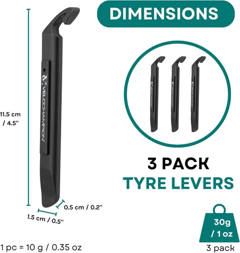 Miniatura 4 de VeloChampion Puncture Repair Kit Self-Adhesive Bike Tyre Patches for Road, MTB, BMX, Ebike Travel Size Bicycle Puncture Repair Kit 6, 10 or 40