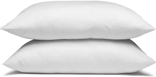 Envirosleep Dream Surrender - Almohadas de Soporte Medio, Juego de Almohadas con Funda de Algodón y Relleno de Poliéster Hipoalergénico, Juego de 2