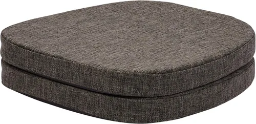 Miniatura 19 de baibu Juego de 4 cojines metálicos de espuma viscoelástica de 14 x 14 pulgadas, diseño de doble capa, antideslizantes, para sillas de comedor, cojín