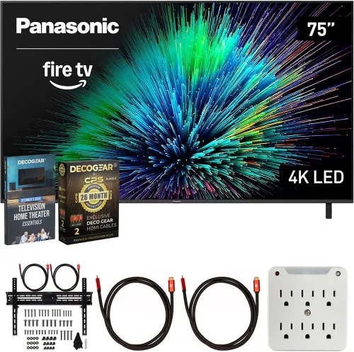 Miniatura 14 de Panasonic TV-55W70BP Serie W70 de 55 pulgadas LED 4K Ultra HD Smart Fire TV Paquete con 2 cables HDMI 4K universales de 6 pies, Theater Essentials