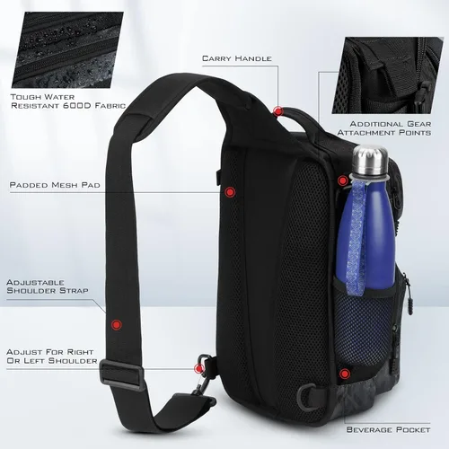Miniatura 7 de KastKing BlowBak - Bolsa táctica para aparejos de pesca, mochila de pesca ligera, almacenamiento para equipo y equipo, regalo para hombres B