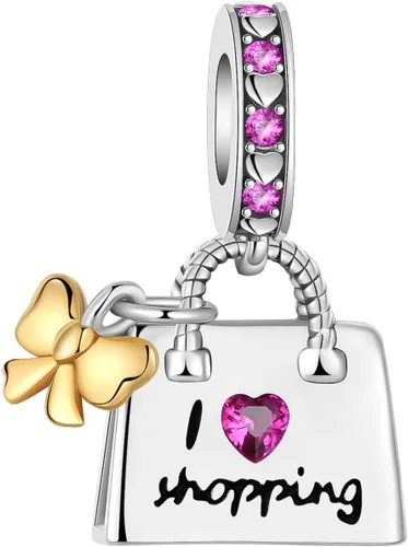 Miniatura 230 de Dije de girasol con diseño de estrella y luna y elefante para pulsera, collar de plata de ley 925, dijes de corazón de amor para mujer, regalo