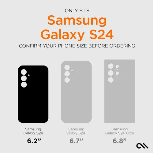 Miniatura 2 de Case-Mate Funda transparente resistente para Samsung Galaxy S24 [protección contra caídas D3O de 16 pies] [compatible con carga inalámbrica] Funda