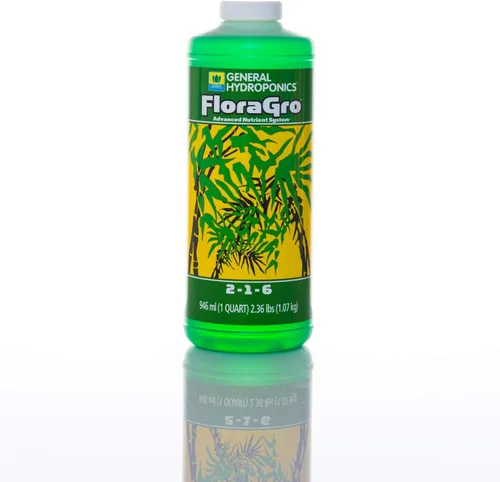 Miniatura 4 de General Hydroponics Serie Flora: FloraMicro, FloraBloom, FloraGro - Sistema de nutrientes hidropónicos de 3 partes, botellas de 1 cuarto de galón