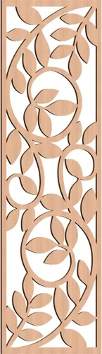 Miniatura 194 de 9 3/8"W x 24 3/8"H x 1/4"T Utica Decorativo Fretwork Madera Paneles de Pared, Abedul