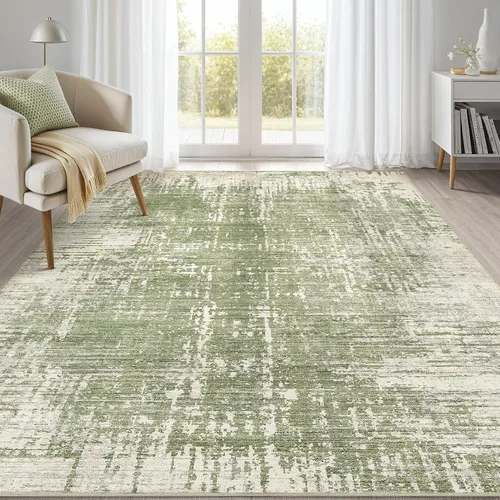 Miniatura 28 de kakania Alfombra lavable de 3 x 5, antideslizante, moderna, de pelo bajo, para entrada, dormitorio, cocina, baño, apta para niños, mascotas, robot