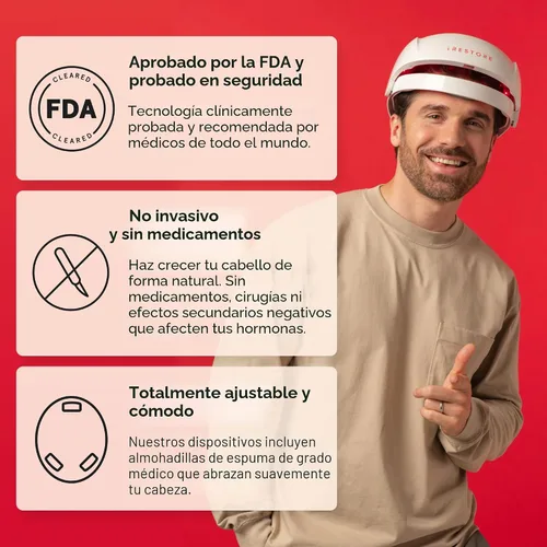 Miniatura 7 de iRestore Sistema de crecimiento del cabello con láser esencial: tratamientos de pérdida de cabello aprobados por la FDA para hombres y mujeres