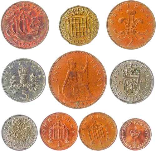 Miniatura 58 de Malta 10 Monedas Mixtas Moneda Maltesa Mils Céntimos Desde 1972