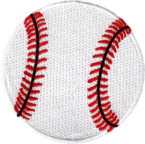 Insignia bordada de béisbol Base Ball Fastball de hierro para aplicación deportiva