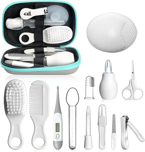 Miniatura 9 de Kit de cuidado de la salud y aseo del bebé, juego portátil de cuidado de seguridad para bebés, kit esencial para bebé para recién nacido