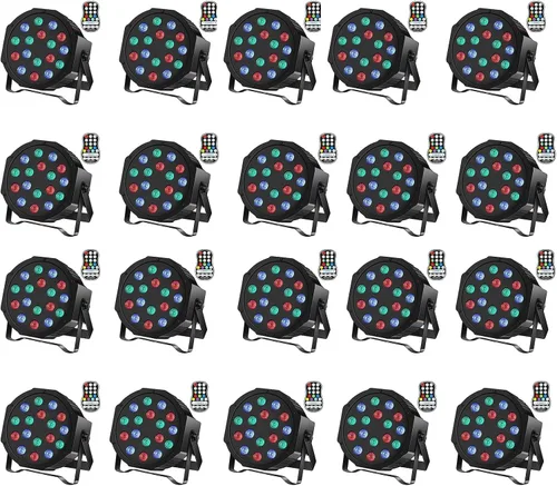 Miniatura 13 de U`King Luces LED Par de luces inalámbricas alimentadas por batería para eventos 18W RGB luz de iluminación de escenario recargable 20 horas por