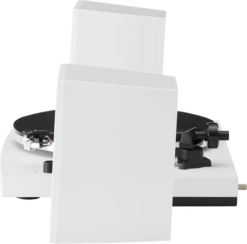 Miniatura 6 de Crosley T150B-WH - Moderno sistema de tocadiscos Bluetooth de 2 velocidades con brazo de tono ponderado variable y altavoces estéreo, color blanco