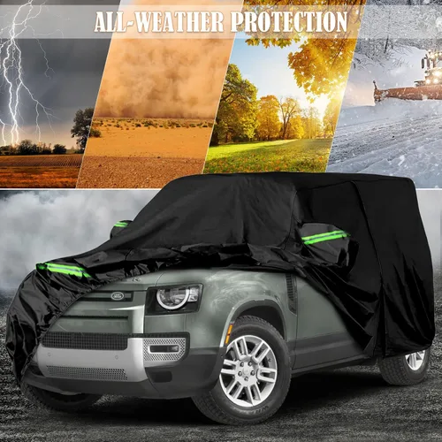 Miniatura 5 de Funda impermeable para coche de reemplazo para Land Rover Defender 110 de 4 puertas 2020-2025, cubiertas para todo clima de 6 capas con puerta