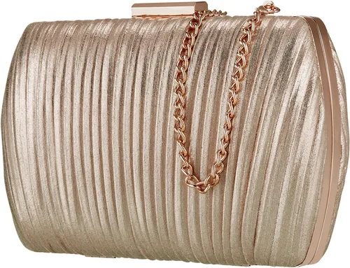 BENCOMOM Bolso de mano dorado para mujer, bolso de mano dorado para mujer, bolso de mano de noche, boda, fiesta, novia, baile de graduación, bolso