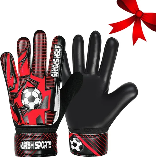 Miniatura 22 de Guantes de portero de fútbol para niños, guantes de portero para jóvenes niños y niñas con palma de látex de 4MM, antideslizantes, protección doble