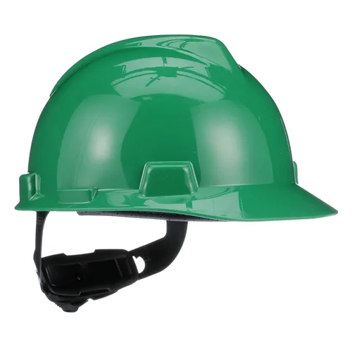 Miniatura 23 de MSA 477484 V-Gard - Casco de seguridad, con suspensión de trinquete Fas-Trac III, carcasa de polietileno, protección anti-impacto superior, correas