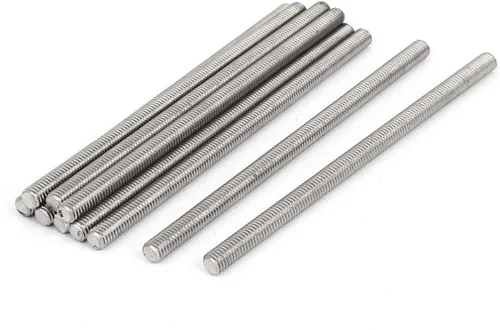 Miniatura 40 de uxcell M3 x 2.362 in 0.020 in Pitch 304 Varillas totalmente roscadas de acero inoxidable barra 10 piezas