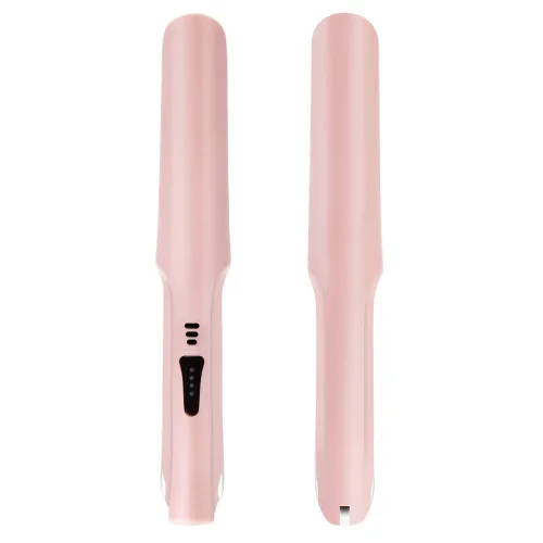 Miniatura 2 de Mini alisador de pelo inalámbrico portátil de viaje, rizador plano 2 en 1, de cerámica, recargable por USB, plancha plana inalámbrica