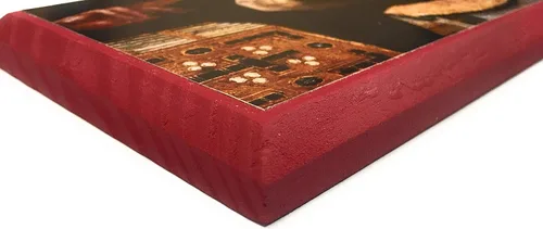 Miniatura 3 de Icono cristiano ortodoxo griego de madera San Antonio el Grande (4.5" x 6.5")