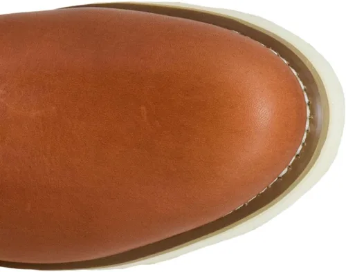 Miniatura 5 de Golden Fox Botas de Trabajo de 12" Tipo Pull On Wellington de Cuña con Suela Exterior Ligera para Construcción, Agricultura y Ganadería Marrón