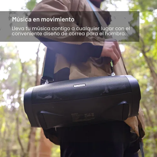 Miniatura 3 de DOSS Extreme Boom Pro D100, altavoz Bluetooth de 70 W con graves profundos, IPX6 impermeable, batería de 10400 mAh 24H, banco de energía integrado