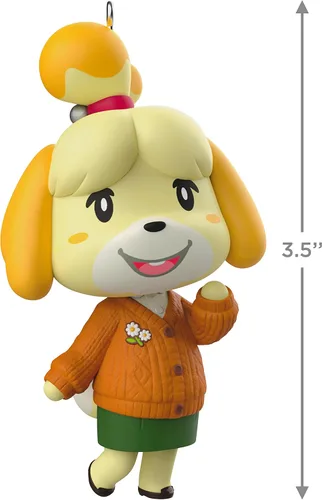 Miniatura 5 de Hallmark Keepsake Adorno de Navidad 2023, adorno de Nintendo Animal Crossing Isabelle, regalos para jugadores