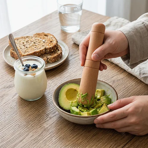 Miniatura 2 de DOITOOL Muddler de madera para cócteles de 6.8 pulgadas – Herramienta profesional de madera para bebidas de frutas Mojitos – Bartender Mashing Stick