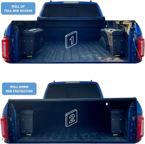 Miniatura 3 de Mamoru - Funda enrollable suave de 6.5' para cama de camioneta, compatible con Chevrolet Silverado y GMC Sierra 1500 2019, 2020, 2021, 2022, 2023