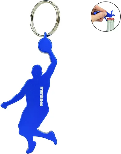Miniatura 6 de Munkees - Llaveros para atletas, mini llaveros para deportes atléticos, pequeños jugadores de baloncesto y fútbol, esquiadores, corredores