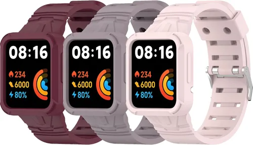 Miniatura 8 de Correa de repuesto para Redmi Watch 2 Lite con funda protectora, correa resistente para Xiaomi MI Watch Lite/MI Watch Lite2, funda parachoques