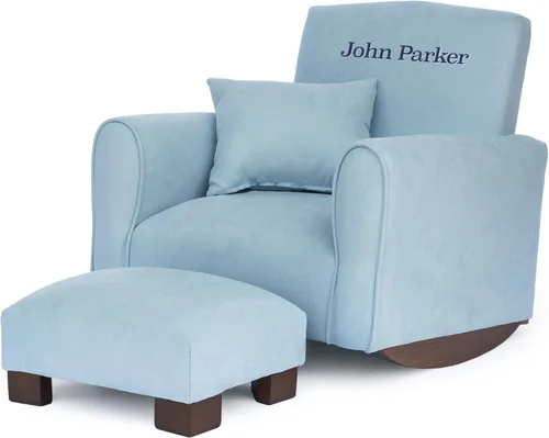Miniatura 18 de Sillón personalizado para niños pequeños, mecedora tapizada con personalización, silla para niños pequeños con nombre personalizado, cómodo sillón