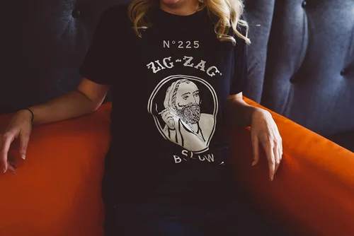 Miniatura 3 de ZIG-ZAG Camiseta Vintage Classic - Negro