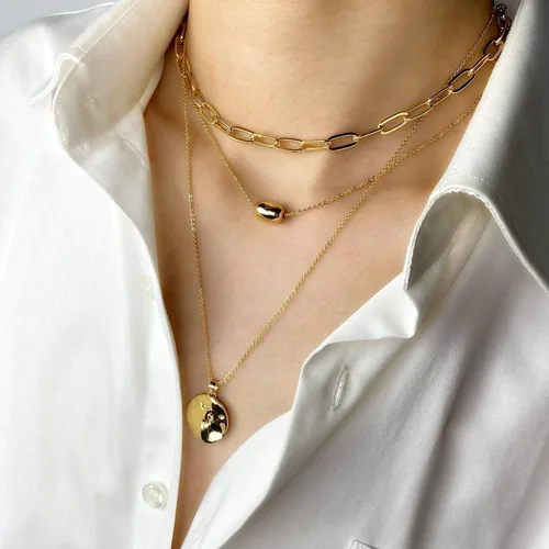 Miniatura 3 de BaubleStar Collar en capas de oro para mujer