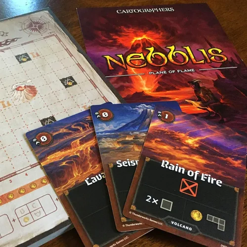 Miniatura 3 de Cartógrafos: Map Pack 1, Nebblis Expansión para el galardonado juego de dibujo de mapas Juego de mesa de estrategia Flip and Write Fantasy