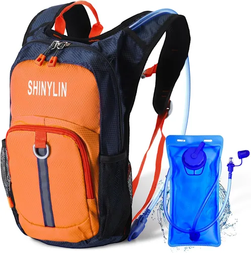 Miniatura 13 de Shinylin Mochila de Hidratación para Niños con Vejiga de Agua de 1.5L Mochila de Senderismo Ligera para Niños o Niñas Niños Ciclismo Escalada Correr