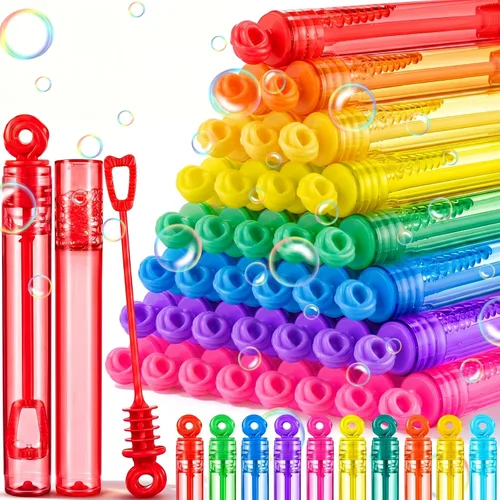 Miniatura 8 de Shappy 24 piezas de mini varitas de burbujas a granel para niños, recuerdos de fiesta, burbujas pequeñas para regalos de cumpleaños, bolsas