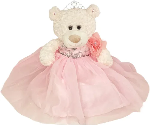 Miniatura 17 de KINNEX COLLECTIONS SINCE 1997 20" Quince Anos Quinceanera Last Doll Osito de peluche con vestido (pieza de centro) ~ ARC16831-4 (azul bebé)
