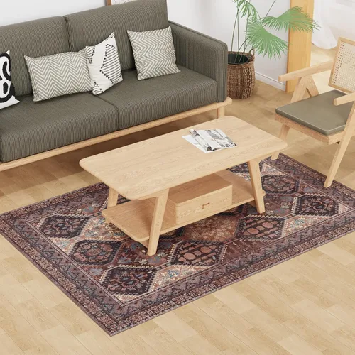 Miniatura 10 de Tapete de plástico transparente para debajo de la mesa de comedor, 4 pies, redondo, antideslizante, impermeable, alfombra de vinilo para el hogar