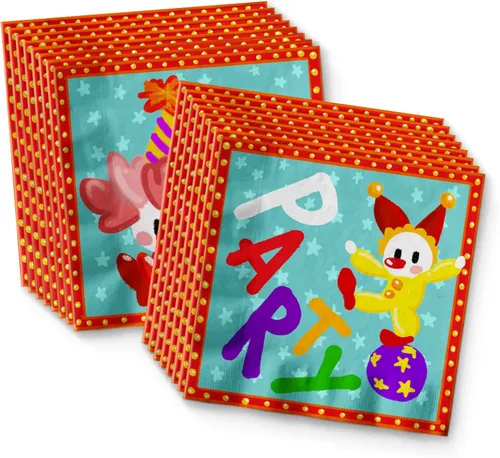 Miniatura 4 de Suministros para fiesta de cumpleaños de payaso, suministros para fiesta de circo, primer cumpleaños de circo, fiesta de payaso para niños, juego