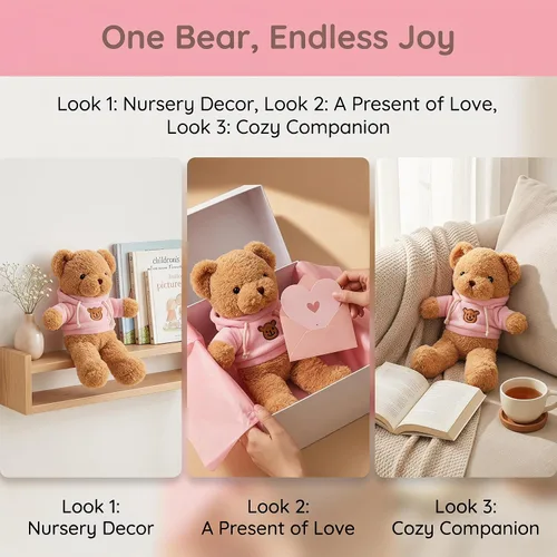 Miniatura 2 de Oso de Peluche (taidi Xiong fense 40cm)