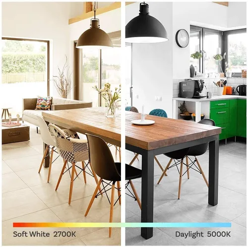 Miniatura 3 de Amazon Basics - Bombillas LED A19 de 75 vatios equivalente, luz blanca de día (5000K), 12W de eficiencia energética, no regulable, vida útil