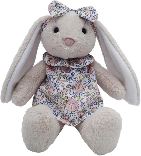 Miniatura 9 de Peluche de conejo de 15.7 pulgadas para niñas, animal de peluche suave de conejo de Pascua, juguete de conejo de peluche de princesa, juguete