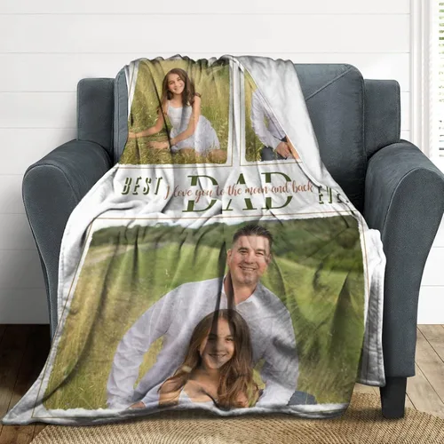 Miniatura 8 de D-Story Manta personalizada con fotos, texto, Manta personalizada con imagen, texto o fotos para mejores amigas, hermanas, regalos para cumpleaños