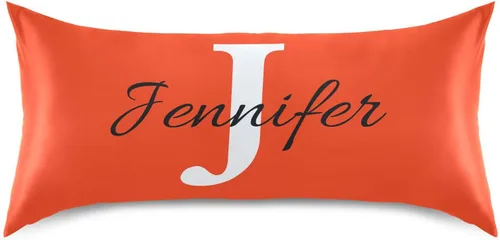 Miniatura 24 de Fundas de almohada negras personalizadas de seda con cierre de sobre, funda de almohada de satén tamaño estándar para personas que duermen